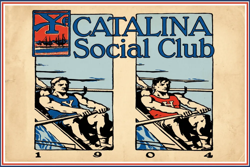Catalina Social Club — vintage regatta poster
