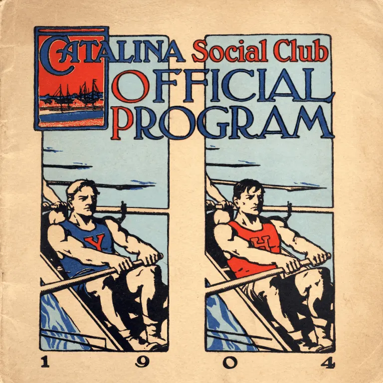 Catalina Social Club — vintage regatta poster