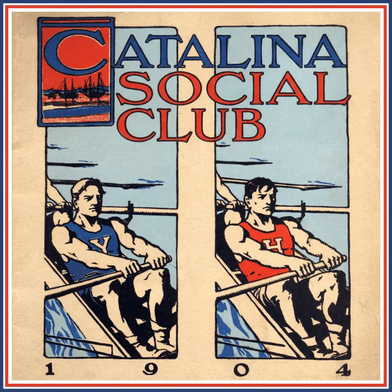 Catalina Social Club — vintage regatta poster