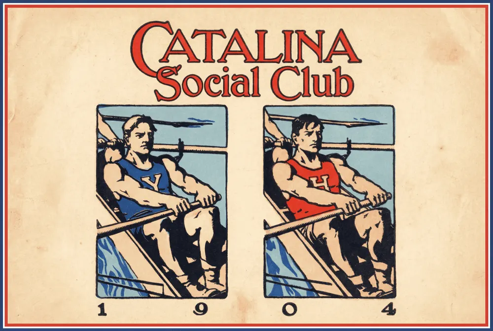 Catalina Social Club — vintage regatta poster
