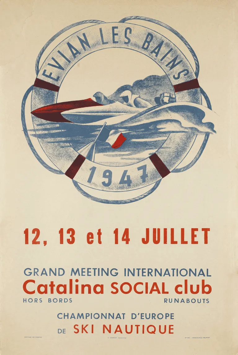 Catalina Social Club — vintage regatta poster